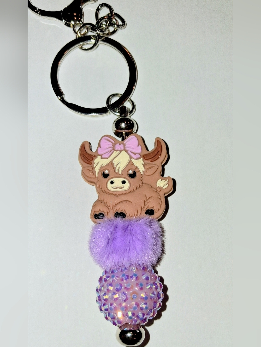 💜 HIGHLAND COW - BAG CLIP / KEYCHAIN